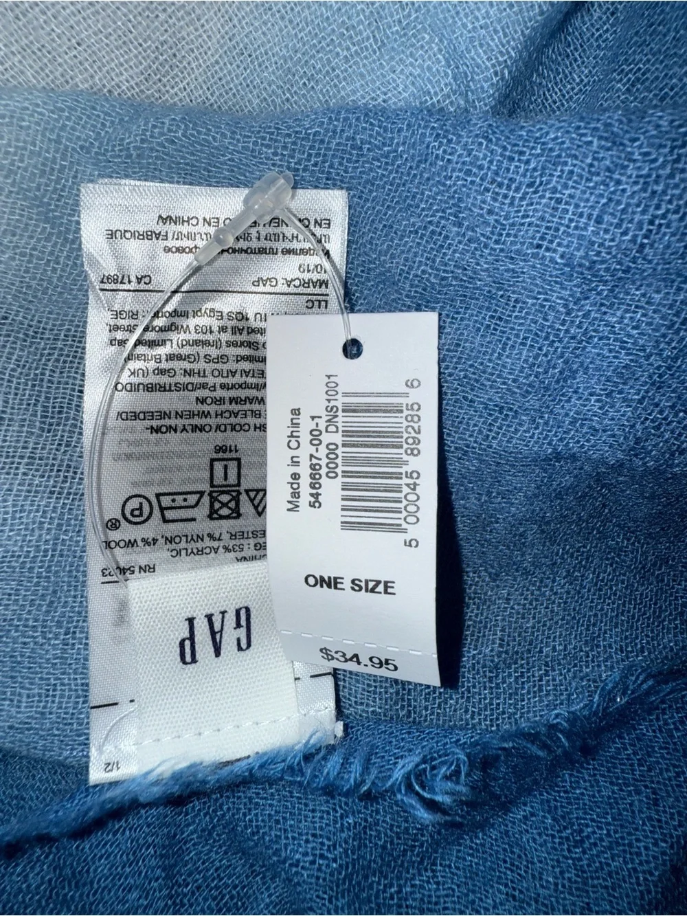 Gap Blue Ombre Lightweight Scarf